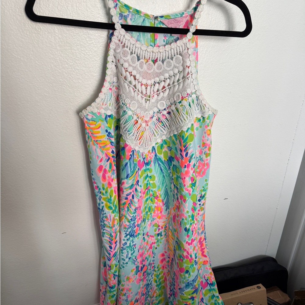 Lilly Pulitzer soft pearl Dress with Lace Detail